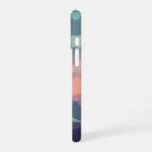 山々の上のビンテージサンライズ iPhone 16ケース (左側面)
