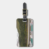 山々の写真と荷物タグアラスカ ラゲッジタグ (正面縦)