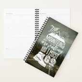 『山々の呼びかけは写真のタイポグラフィ』 プランナー手帳 (ディスプレー)