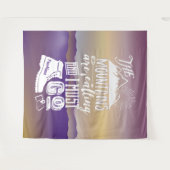 山々の呼び出しは名前のタイポグラフィ タペストリー (正面(横))