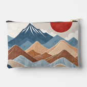 山々の夕焼けの美しさ アクセサリーポーチ (裏面)