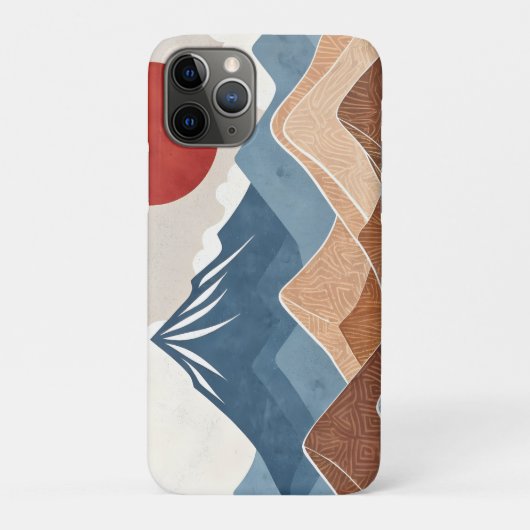 山々の夕焼けの美しさ Case-Mate iPhoneケース (裏)