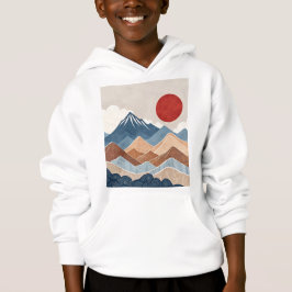 山々の夕焼け美景