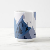 山々の峰々 自然 コーヒーマグカップ (中央)