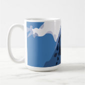 山々の峰々 自然 コーヒーマグカップ (左)