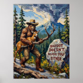 山々の懐疑論者:ビッグフットの見解 ポスター (正面)