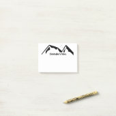 山々の黒 ポストイット (デスク上)