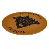 山々はオレンジの板を呼んでいる カッティングボード (角)