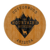 山々はオレンジの板を呼んでいる カッティングボード (正面)