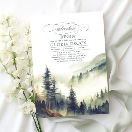 山々は冒険に赤ちゃんシャワーを始める 招待状