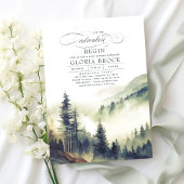 山々は冒険に赤ちゃんシャワーを始める 招待状