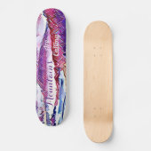 山々は原始雪の抽象芸術アルプスを呼んでいる スケートボード (正面)