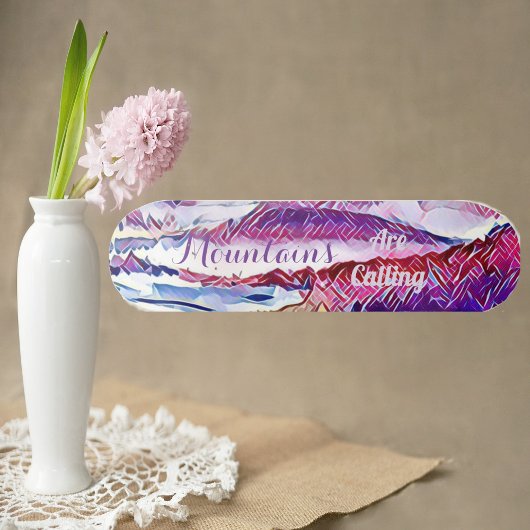 山々は原始雪の抽象芸術アルプスを呼んでいる スケートボード