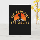 山々は山と呼びかけている カード (黄色い花)