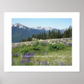 山々は引用文牧草野の花を呼んでいる ポスター (正面)