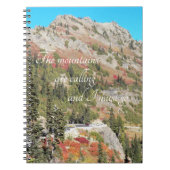 山々は引用文風景風景を呼び出している ノートブック (正面)