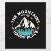 山々は私の幸福な場所だ ワインラベル (シングルラベル)