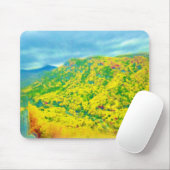 山々をはるかに超えて エアブラシ加工済み マウスパッド (マウス)