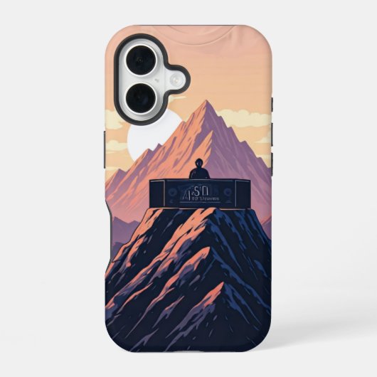 山々を動かす音楽 iPhone 16ケース (裏面)