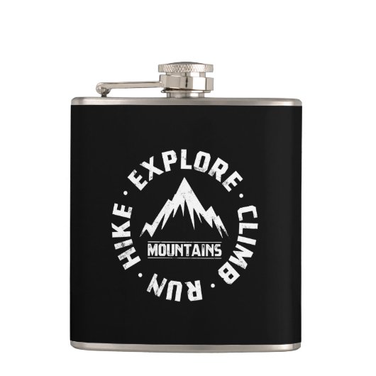 山々を探検する フラスク (正面)
