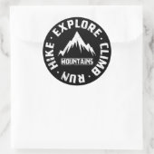 山々を探検する ラウンドシール (バッグ)