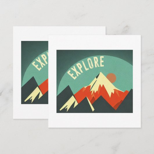 山々を探索 (正面/裏面)