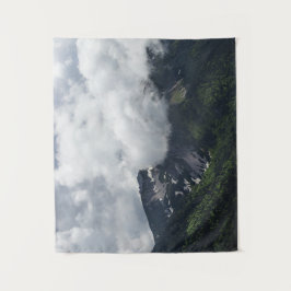 山々を覆う雲 タペストリー