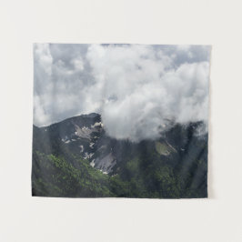 山々を覆う雲 タペストリー