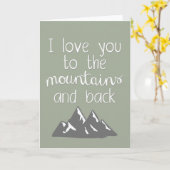 山々を超えても愛してる カード (黄色い花)