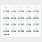 山々 - 図書館のために スクエアシール (シート)