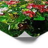 山々、川の風景と鮮やかな風景 ポスター (角)