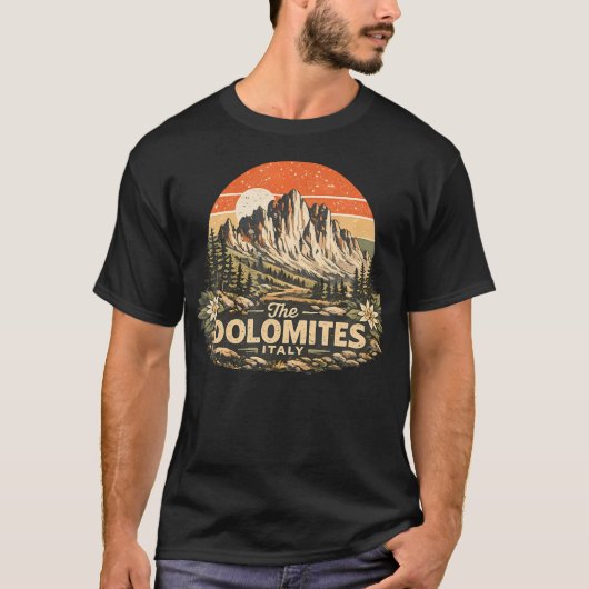 山々 Tシャツ (正面)