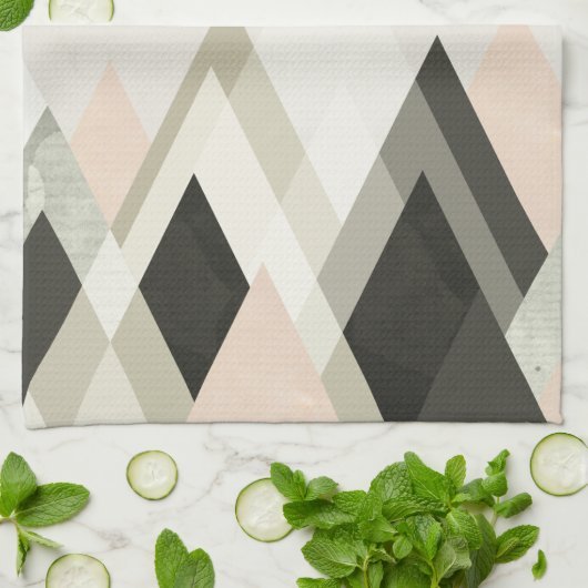 山々III キッチンタオル (折り畳み)