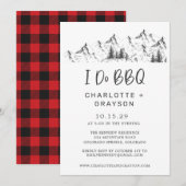 山あいの野生の水牛が贈る BBQ のお誘い 招待状 (正面/裏面)