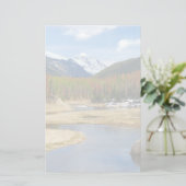 山およびマツとの巻上げコロラド川 便箋 (スタンド正面)