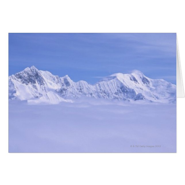 山および氷河 (正面横)