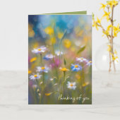 山お洒落花考えの花 カード (黄色い花)