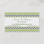 山かっこ型名刺（アップル/グレー） 名刺 (裏面)