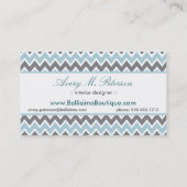 山かっこ（青/灰色） 名刺 (裏面)