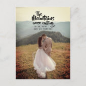 山からの呼びかけ　極秘結婚発表 案内ポストカード (正面)