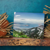山からの海の眺め フォトプラーク (側面)