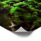 山からの海の眺め ポスター (角)