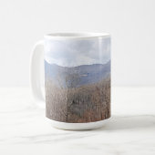 山からの眺め コーヒーマグカップ (正面左)