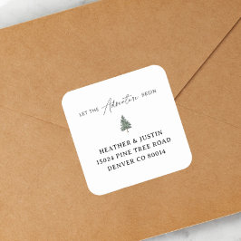 山から始まる冒険 返信先住所 スクエアシール