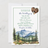 山かわいらしと写真テンプレート結婚ズ 招待状 (正面)