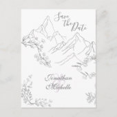 山かわいらしと花が日を結婚守る 案内ポストカード (正面)