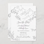 山かわいらし花結婚枝 セーブザデート (正面/裏面)