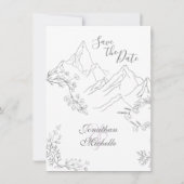 山かわいらし花結婚枝 セーブザデート (裏面)