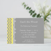 山かストライプっこ-黄色の招待状-挿入 招待状 (スタンド正面)