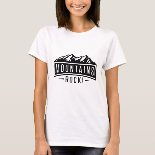 山がカッコイイ Tシャツ (正面)